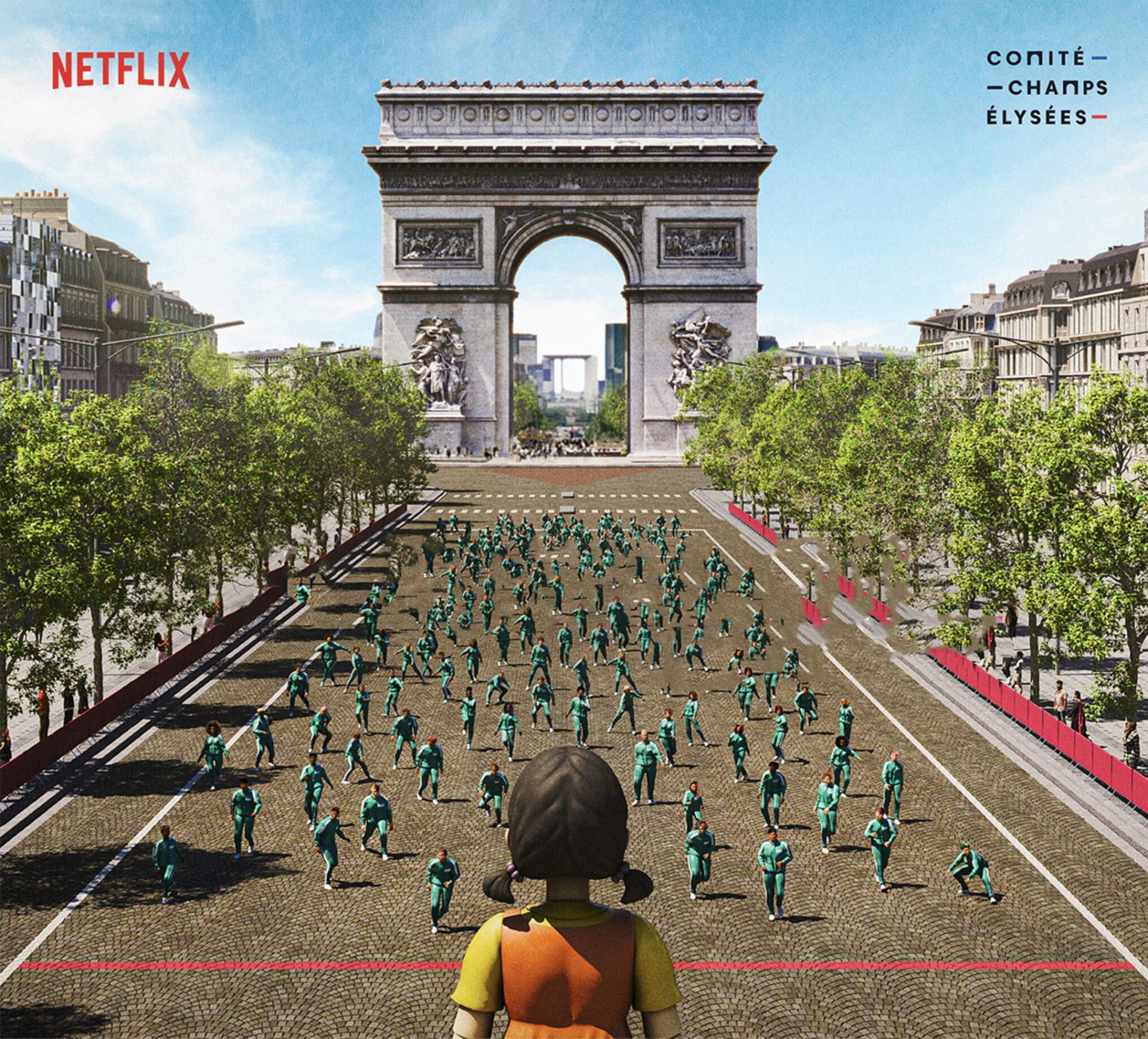 El juego del Calamar en Paris